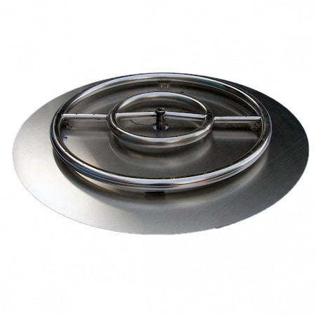 Blueprints 24in SS Fire Pit Ring Burner with Pan BL2646329